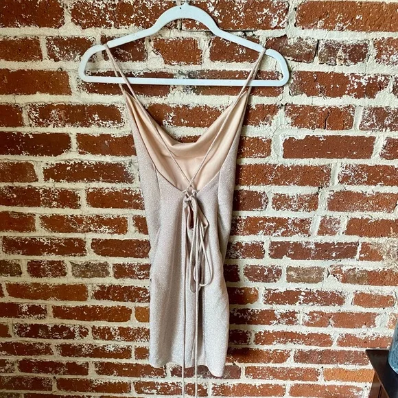 Luxe light pink sparkly dress - Picture 6 of 7